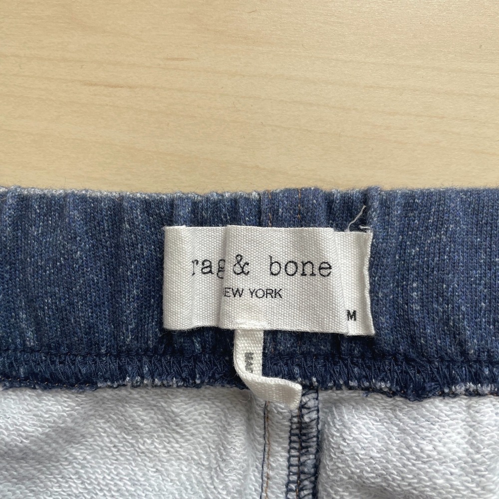 rag & bone Blue Wide-Leg High-Rise Jeans